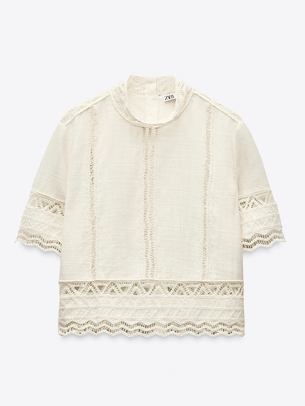 Zara cotton lace crochet top and skirt - Picture 8 of 9